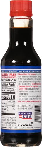 Kikkoman Soy Sauce, Gluten Free, 10 oz
