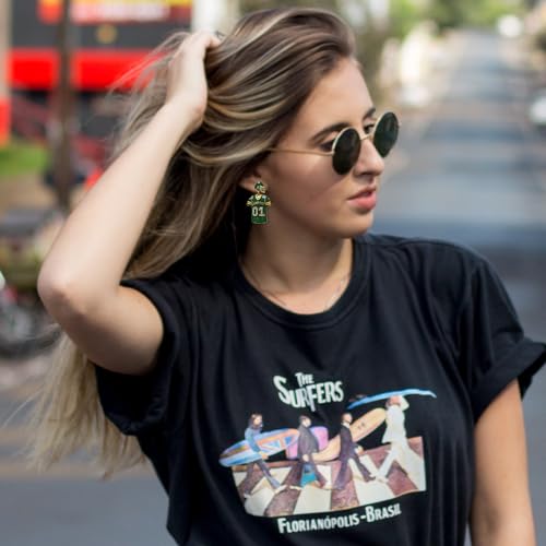 Madison Tyler Large Stud Earrings | Dangle Earrings for Women | Sports Earrings Hypoallergenic | Game Day Drop earrings for | Cheer Earring for Women Fan Jewelry3