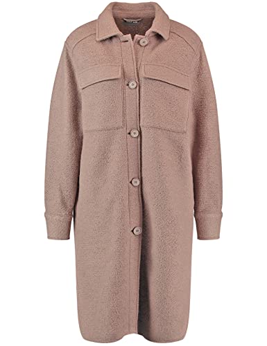 Overshirt Damen Wolle taupe