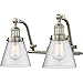 Innovations 515-2W-SN-G64-LED 2 Light Vintage Dimmable LED Bathroom Fixture, Brushed Satin Nickel