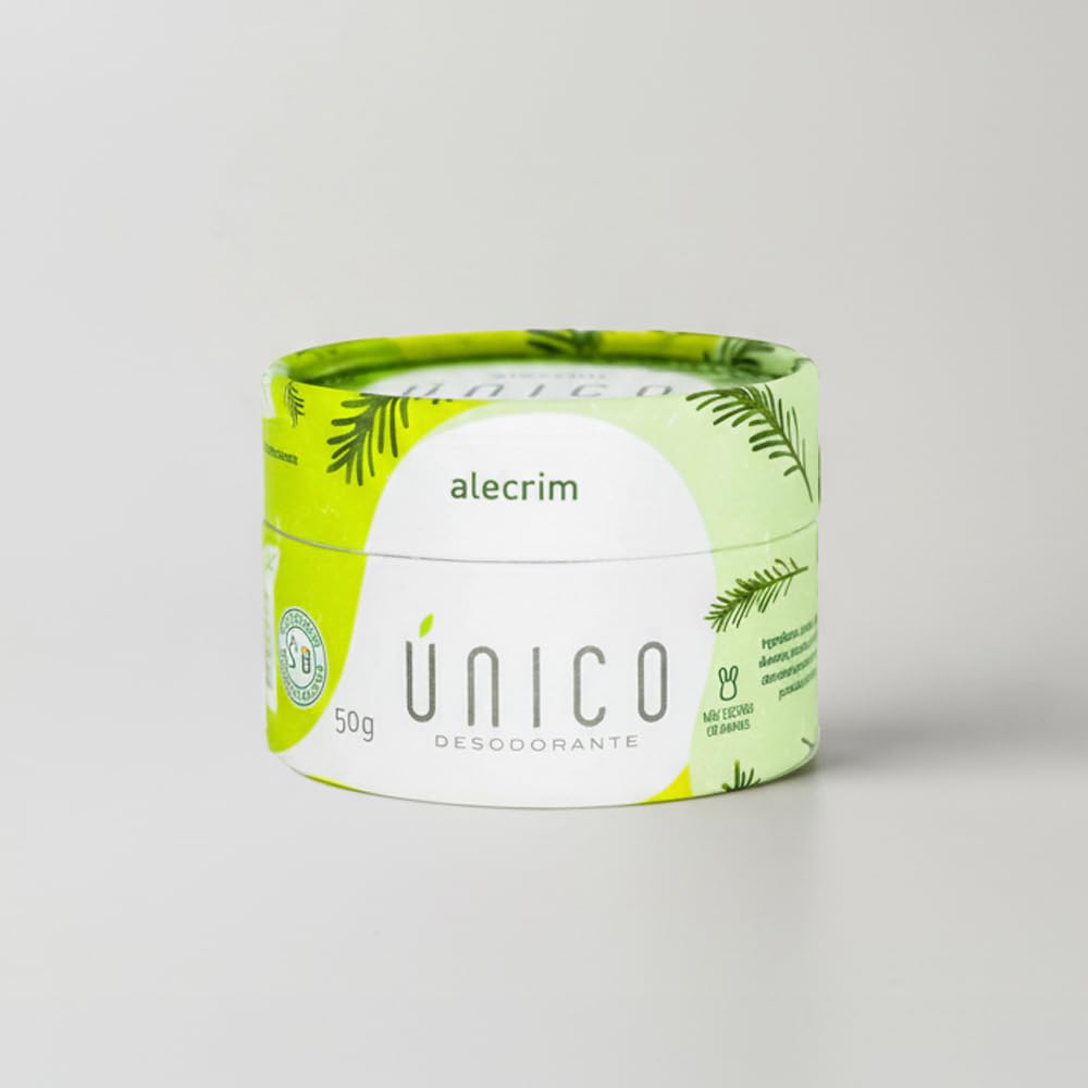 Único desodorante em creme alecrim