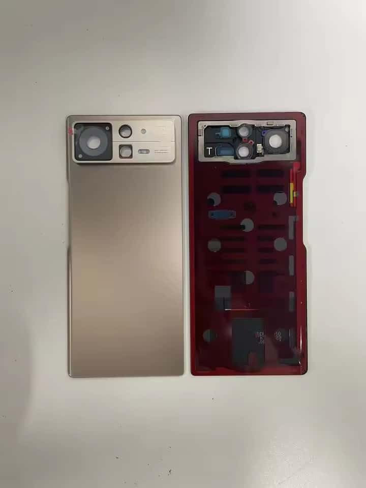Boîtier de porte de batterie Xiaomi Mix Fold 2 doré avec objectif premium - 4