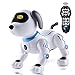 IDEAPARK Perro de Juguete Control Remoto, RC Robotic Stunt Puppy Juguetes de Control de Voz, RC Programable y Robot de Baile con Sonido Interactivo.Regalo para niños y niñas de 3 a 12 años.