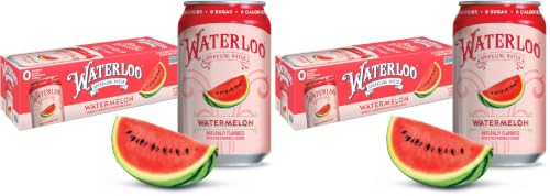 Image of Waterloo Sparkling Water, Watermelon Cans, 12 Fl Oz (Pack of 24)