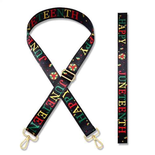 Image of African Purse Strap Replacement Africa Map Fist Juneteenth Crossbody Shoulder Bag Straps African Outfits Gifts
