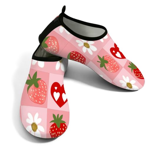 Zapatos deportivos acuáticos unisex de secado rápido con diseño de fresas