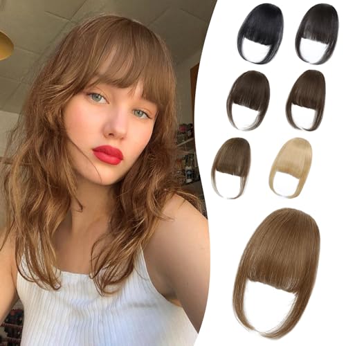 Niceone Hair Wispy Bangs Hair Clip, 100% Human Hair Clip