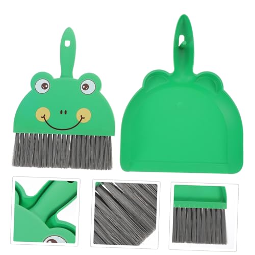 WRITWAA 1 Satz Mini-Besen-Set Drinnen Schwarz Mit Bausätze Schalter Schrubben Reinigung Mini-kehrmaschine Und Kehrschaufel Bürsten Zweck Staubköpfe Innere Winzig Schreibtisch Das Haustier – Bild 8