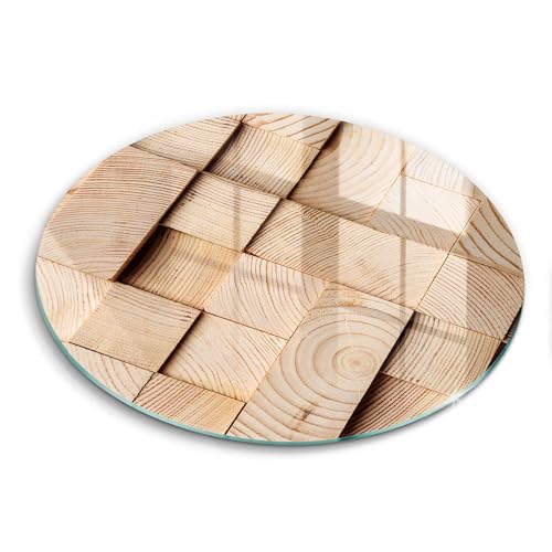 Protection plaque induction 30cm accessoires de cuisine Wallfluent bois - 2