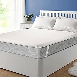Topper Pikolin Home Visco Pikolin Home - Topper Viscoelástico Multizonas 180x200, 7 cm, Transpirable, Extrasuave, Gran Acogida, Sobrecolchón, Cubrecolchón, Colchoncillo
