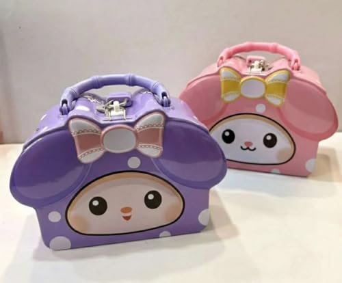 Image of Sajani Cute Cartoon Creative Portable Piggy Bank, Money Saving Box with Combination Lock, Mini Coin Bank Gifts for Boys and Girls, Best Return Gifts for Kids (Pack of 1) (Bowknot)