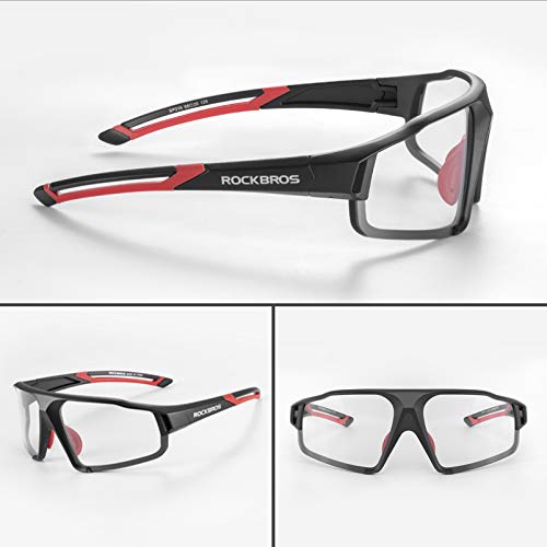 ROCKBROS Photochromic Cycling Glasses for Men Cycling Glasses Clear Safety Glasses Road Mountain Bike Bicycle Glasses