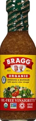 Bragg Organic Salad Dressing and Marinade, 12 oz (Oil-Free Vinaigrette)