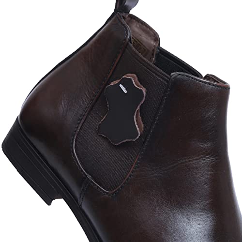 Image of Zoom Shoes ZA4369 Men's Genuine Leather Chelsea Boots | Stylish Slip-On Design with Cushioned Insole | Durable, Comfortable & Trendy for Daily Casual or Semi-Formal Wear