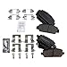 TRQ Front and Rear Brake Pad Set Ceramic Compatible with 2016-2021 Honda HR-V