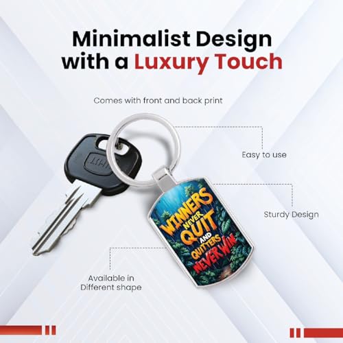 Image of Premium Printed Metal Keychain for Men & Women | High-Definition Artwork Print | Durable Key Ring for Car, Bike, Home & Office Keys | Stylish Decorative Key Holder Gift