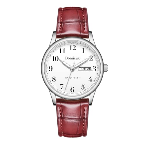 Timever Herren Armbanduhr Quarzuhr Analog mit Lederarmband,3 Zeiger,Datum,3 ATM Wasserdicht,Großen Ziffern,Geschenk für Männer Timever Herren Armbanduhr Quarzuhr Analog mit Lederarmband,3 Zeiger,Datum,3 ATM Wasserdicht,Großen Ziffern,Geschenk für Männer
