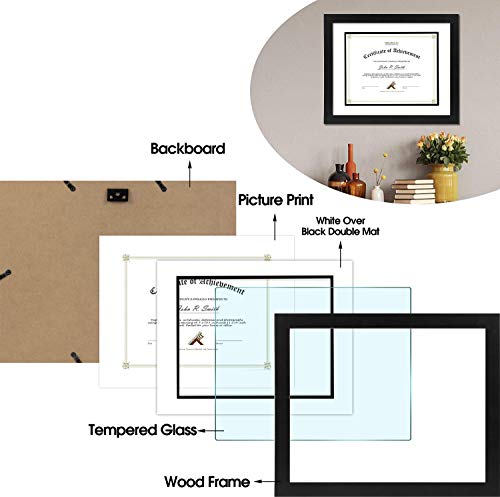 Golden State Art X1-31021-GSA5 11X14 Diploma Frame For 8.5X11 Document & Certificates thumb #3