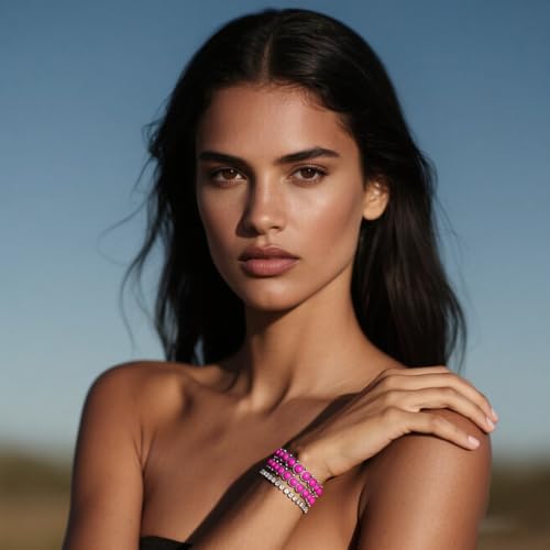 Western Bracelets for Women Stackable Turquoise Bracelet Rhinestone Elastic Bracelet Boho Western Country Cowgirl Jewelry Costume Accessories3