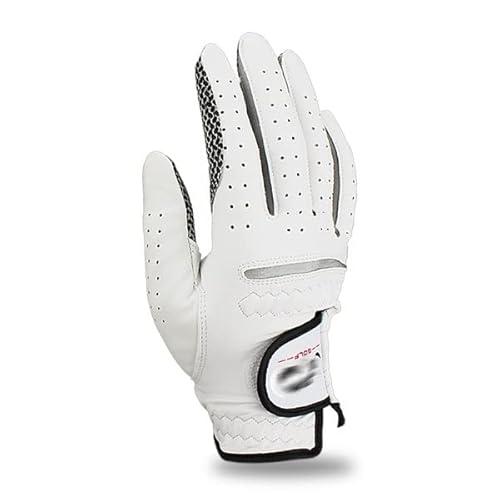 LUOSHUO golfhandschuh Pack 1 stücke Golfhandschuhe Herren Linker rechte Hand weich atmungsaktiv mit Anti-Rutsch-Granulat Golfhandschuhe Golf-Männer Golfhandschuhe Cover