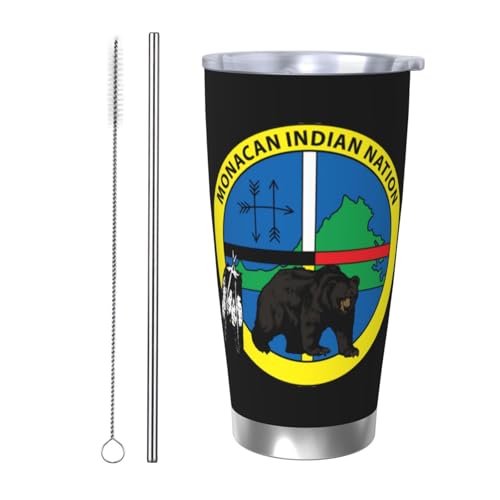 Monacan Indian Nation 20oz Stainless Steel Travel Tumbler