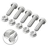 MuchLuckystar Lot de 5 goupilles de cisaillement et écrous pour souffleuse à neige Honda HSS724A HSS928A HSS1332A, lot de 5 boulons M5 pièce de rechange 90119 V45 A00