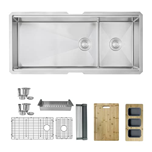 Stylish 42 Inch Kitchen Sink 16G Stainless...