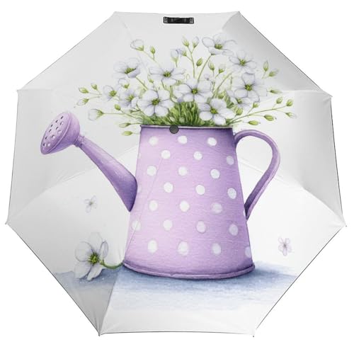 Parapluie pliant 3 volets pour rester au sec avec style sous l'averse