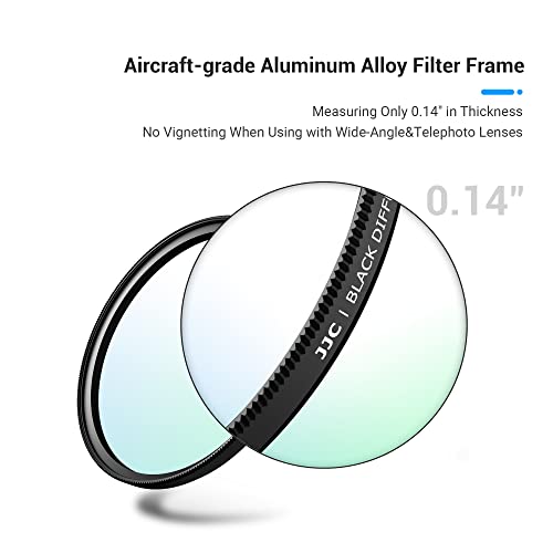 Jjc 55Mm Soft Black Diffusion Filter Pro Mist Promist 1/4 Cinematic Effect For Sony Fe 35Mm 1.8 Lens, Sony A7 A7Ii A7Iii A7Iv With Fe 28-70Mm Kit Lens, Sony Fdr-Ax53 Ax55 Ax60 Ax45 Ax43 & More #TOP3