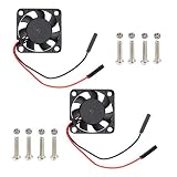 Cooling Fan for Raspberry Pi 4 30mmx30mmx7mm, Raspberry Pi CPU Cooler Fan Brushless DC 3.3V 5V Quiet