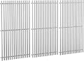 QuliMetal 66089 Grill Grates for Weber Genesis 2 E-410/E-415/E-435, Grill Parts for Weber GS4 Genesis II/LX E-440 Series Gas Grills, 18.7" SUS304 Stainless Steel Replacements for Weber 66089 66097