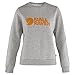 Fjällräven Damen Logo Sweater Sweatshirt, Grey-Melange, M EU