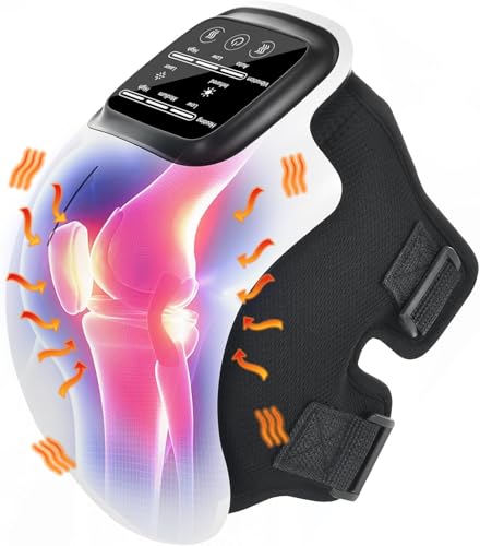 SELLASTIC Knee Massager for Joint Pain Relief with Heat, Recharge...