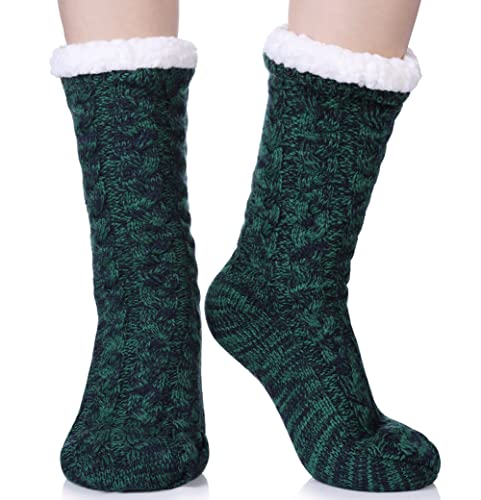 Image of Dosoni Womens Slipper Fuzzy Socks Non Slip Winter Warm Soft Fluffy Cozy Fleece Lining Home Socks
