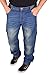 Produktbild Unbekannt Stabile Herren Jeans Arbeitshose Bundhose Stretch Denim Blau, 52