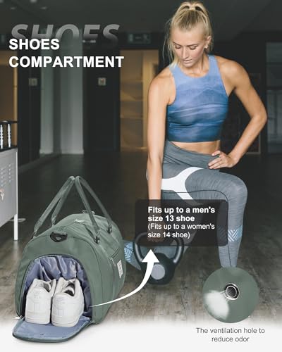 Wisepack 7017 Gym Bag Womens Mens With Shoes Compartment And Wet Pocket Travel Duffel Bag thumb #4