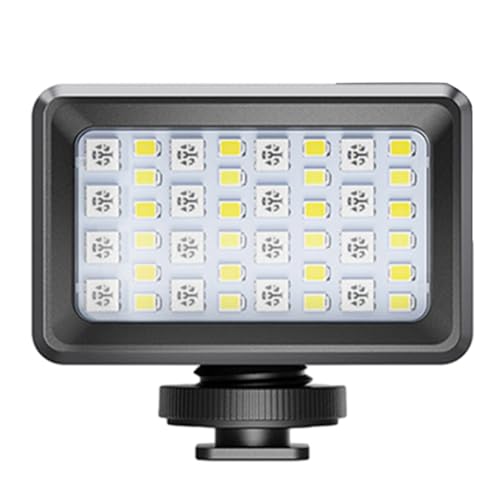 Bosiyrggrl Mini Luz LED de Buceo Impermeable, 2500-9000K ± 200K, Alcance de 40 M, Batería Integrada para Fotografía Subacuática.