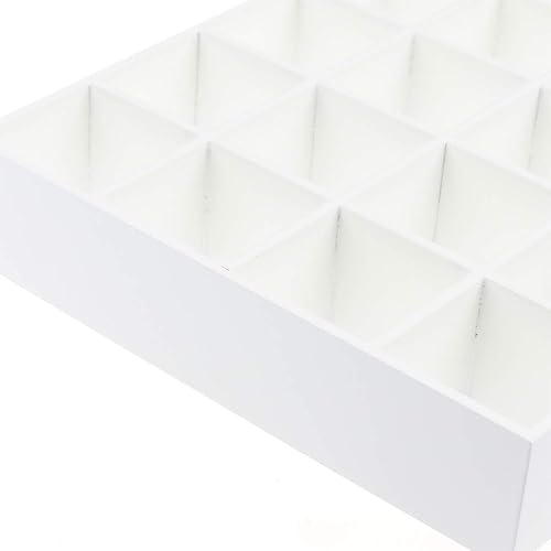 Miniatura 6 de 1: 12 casa de muñecas en miniatura estante de almacenamiento de madera 16 estantes de rejilla blanco estante de almacenamiento blanco muñeca casa