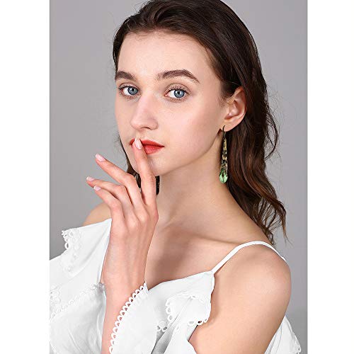 Indian Ethnic Vintage Silver Crystal Teardrop Dangle Drop Earrings Boho Gypsy Retro Rhinestone Hook Earrings for Women Love Gift3