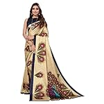 Yashika-Womens-Art-Silk-Kalamkari-Bhagalpuri-and-Kashmiri-Style-Soft-Saree-with-Blouse-Piece-Golden-PeacockY