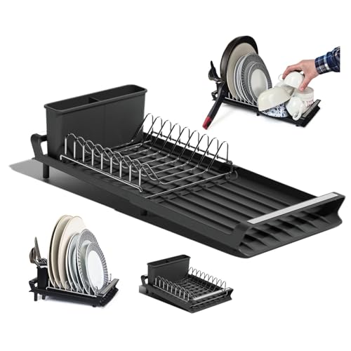 Clove Abtropfgestell Geschirr Klein Schwarz Geschirrabtropfgestell mit...