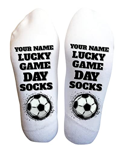 Funky Fun Custom Name Socks With Sayings: Handcrafted, For Sizes 6-14, Exceptional Comfort & Durability, If You Read This Customizable Collection- Bryan's Lucky Game Socks Unisex Birthday Gifts2