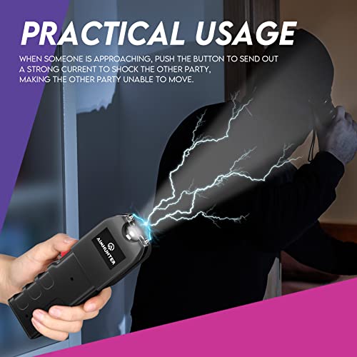 Aimhunter Stun Gun For Women Stun Guns Rechargeable With Led Flashlight And Anti-Grab Bar Technology (Black 1) #TOP5