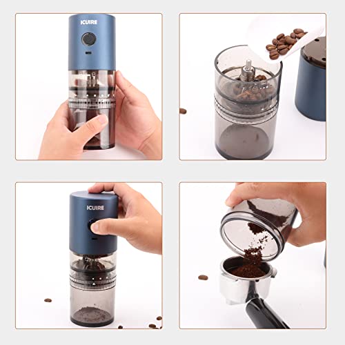 Icuire Coffee Grinder For Beans, Coffee Grinder Electric, Portable Coffee Grinder Small For Spices And Seeds, Nuts, Grains, Dry Herbs, Removable Bowl #TOP5