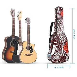 Housse étanche pour guitare acoustique avec double bandoulière et poche Motif étoiles jaunes, Multicolore 09, 42.9×16… - Les Beatles, Paul McCartney, John Lennon, RIngo Starr, George Harrison Housse étanche pour guitare acoustique avec double bandoulière et poche Motif étoiles jaunes, Multicolore 09, 42.9x16… – Image 5