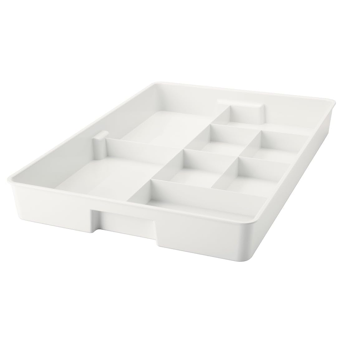 KUGGIS Insert avec 8 compartiments Blanc – Organiseur de rangement compact pour tiroirs, placards et accessoires de bureau