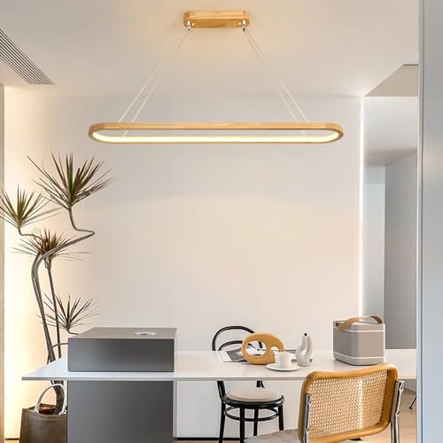 Lámpara colgante de aro de 60 cm lineal LED para techo de comedor moderno 7