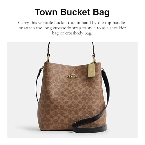 Coach Town Bucket Bag, IM/Tan/Black2