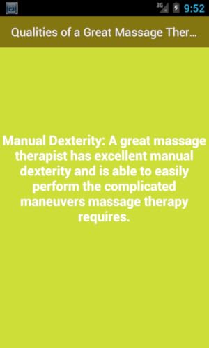 Qualities of a Great Massage Therapist