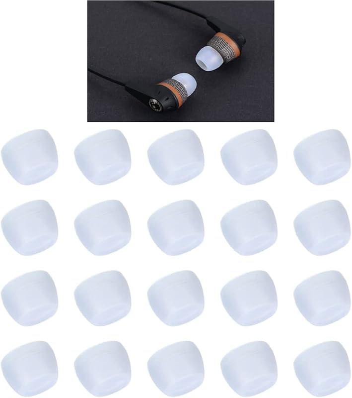 Zotech Clear Ear Tips for in-Ear Headphones, Extra Small Kids Size 10 Pairs Soft Silicone Earbuds Tips Eartips with 3.8mm Connector Hole, Fit Most in-Ear Earbuds(Inner Hole 3.8mm -4.8mm) (Extra Small)